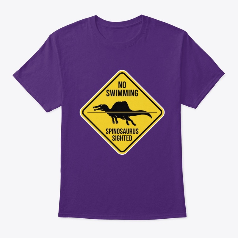 Spinosaurus Sighted Warning Sign