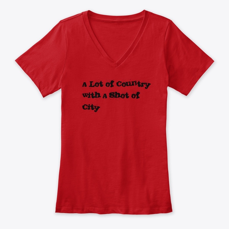 A lot of country with a shot of city