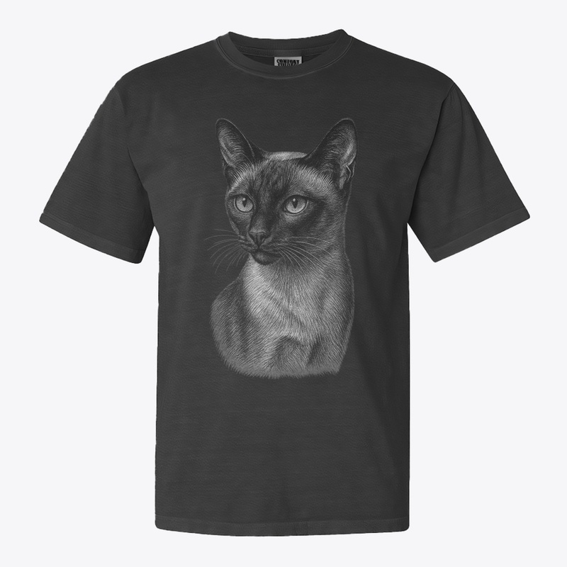 Chic Siamese Cat for Cat-Loving Girls