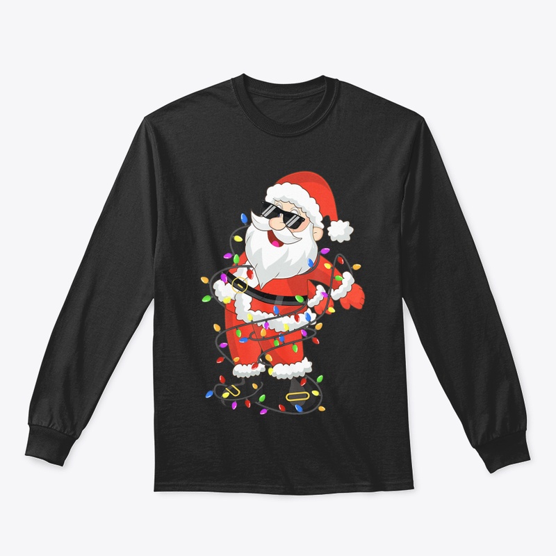 FLOSSING SANTA CLAUS LIGHTS TREE DANCE W