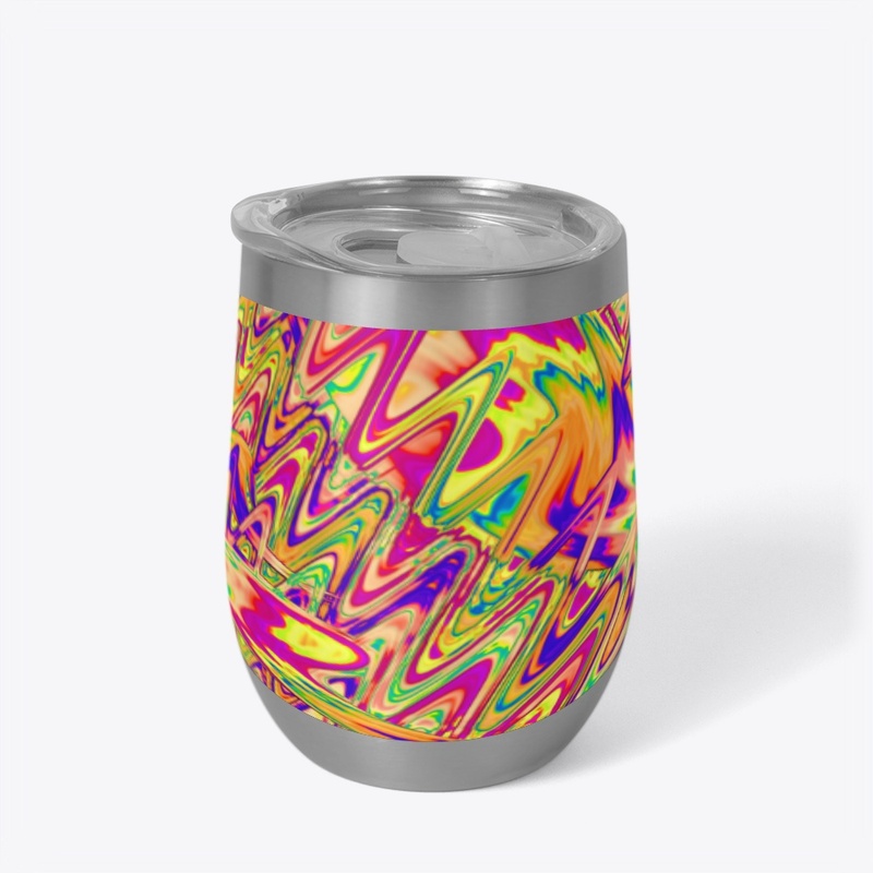 Psychedelic Colorful Neon Abstract Art