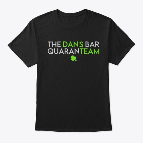 Men's Quaranteam Black T-Shirt Front