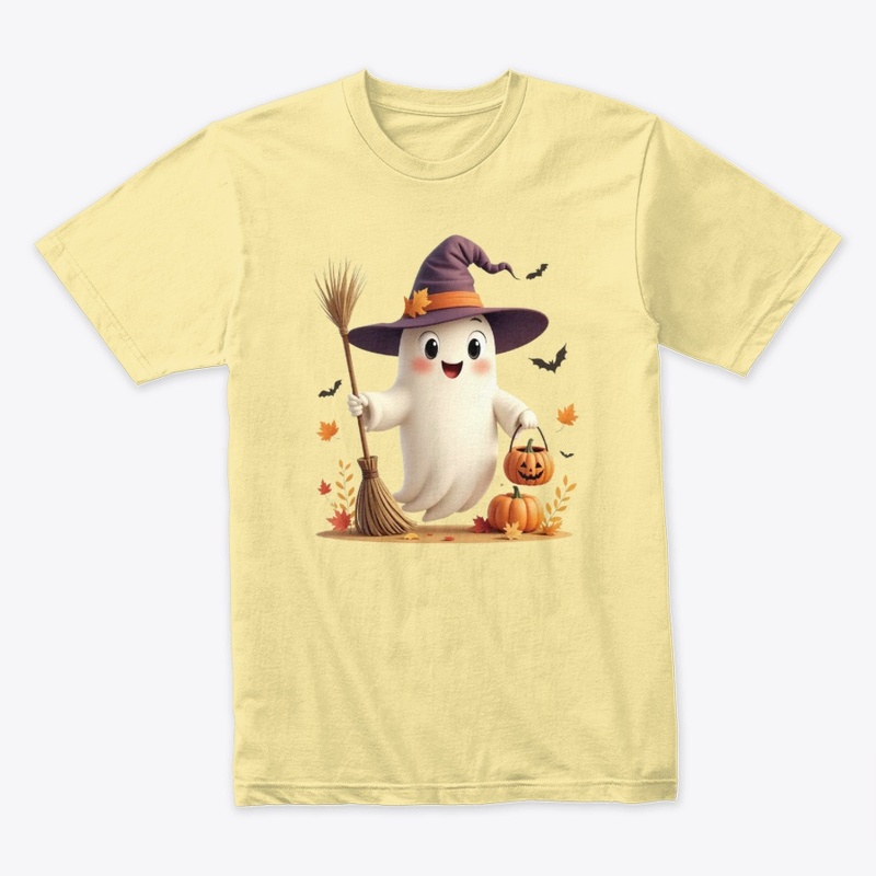 Cute Witchy Ghost Halloween Design