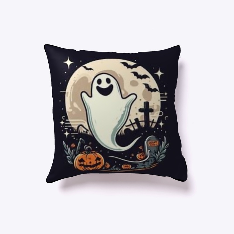 Friendly ghost indoor pillow 