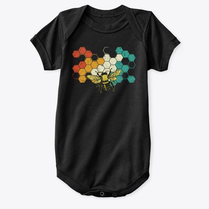 Honeycomb Retro Vintage Honey Bee