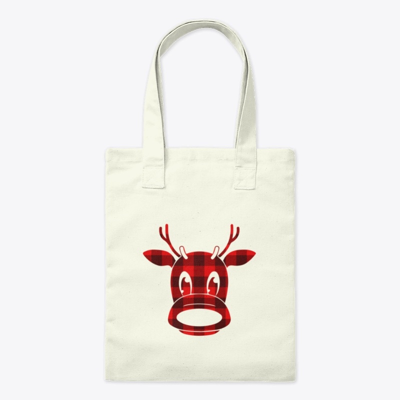 CHRISTMAS PLAID MOOSE