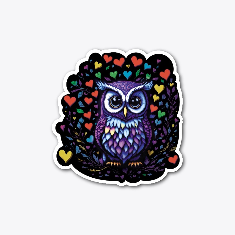 Lovely Owl in Love 