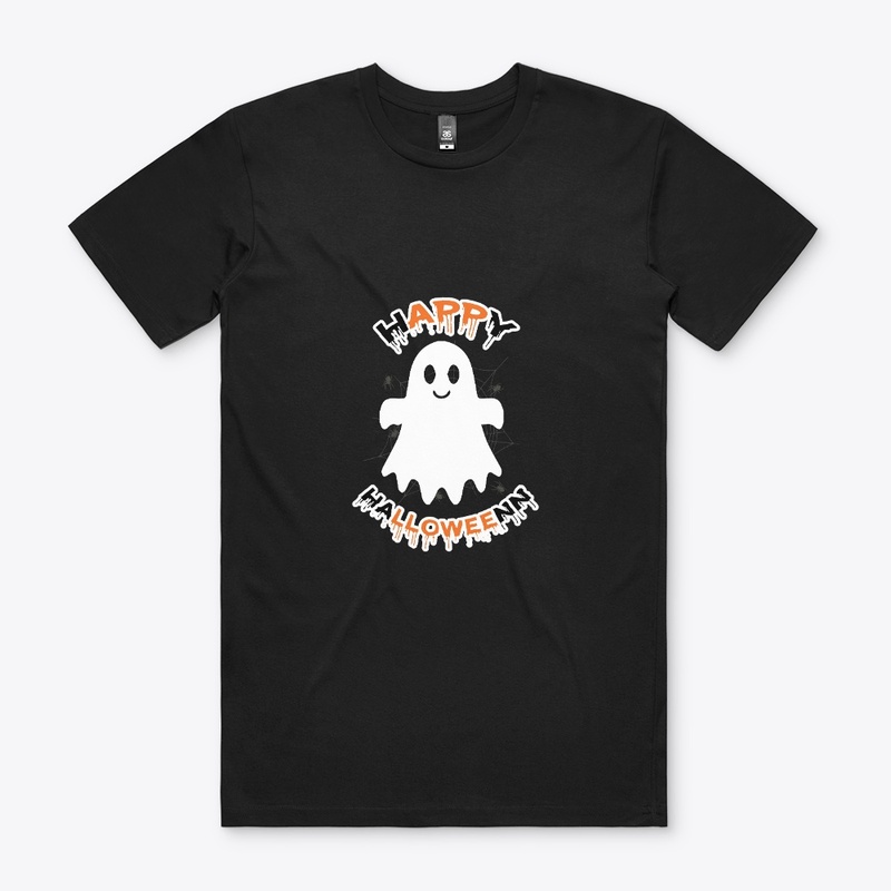 Happy halloween cute ghost vector
