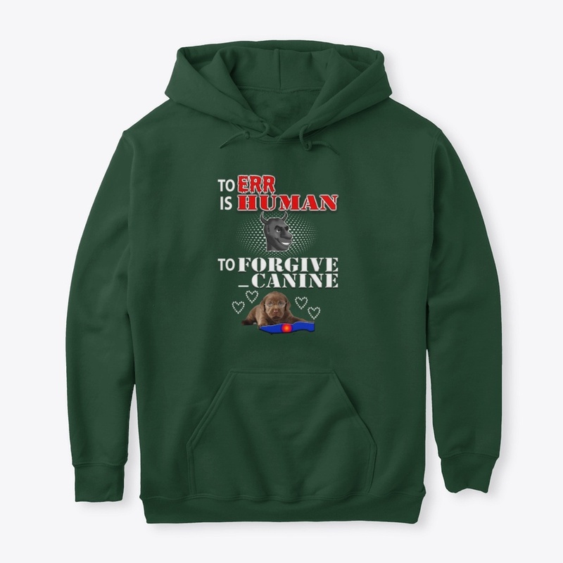 To err is human dog t-shirt