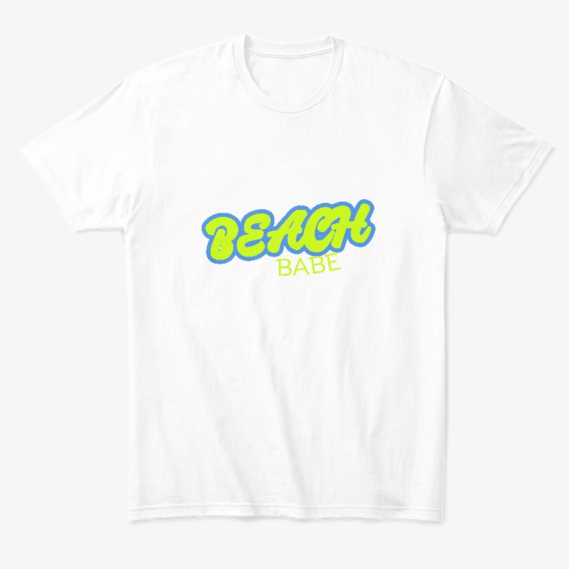 Beach Babe Green Letters 