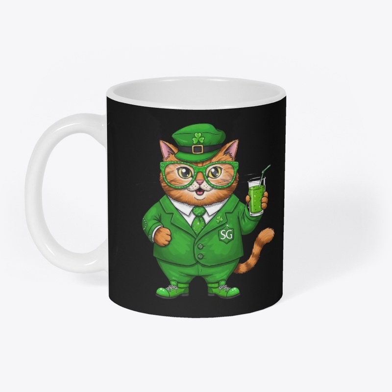 Funny St. Patrick's Cat 
