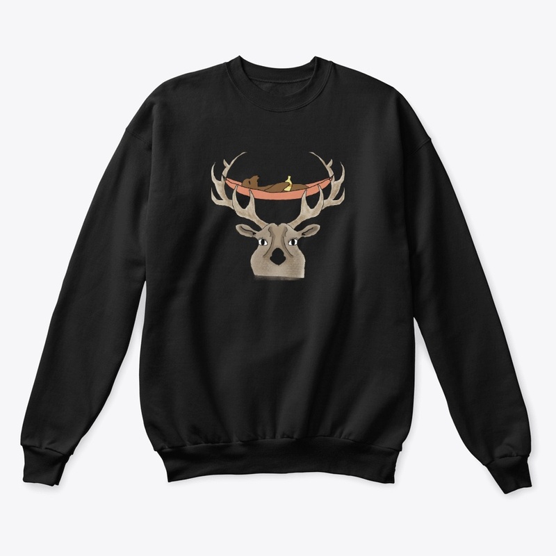 The Bear On A Hammock On Antlers!
