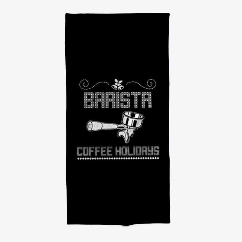 Barista happy holidays Christmas