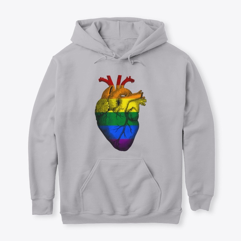 Gay Pride Anatomical Heart