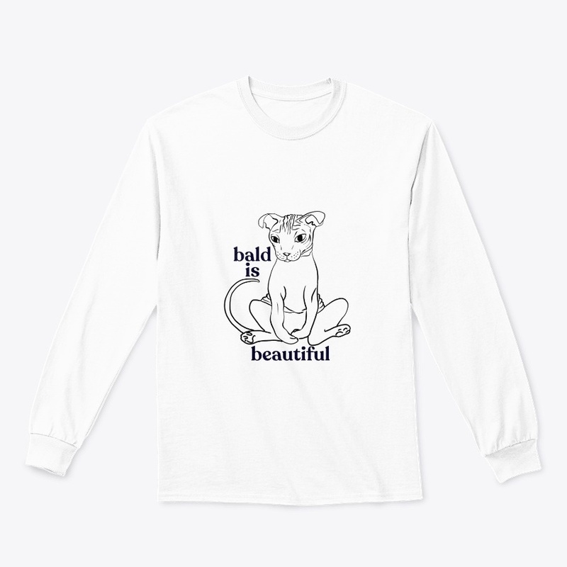 Bald is Beautiful - Sphynx Cat Art -  Sh