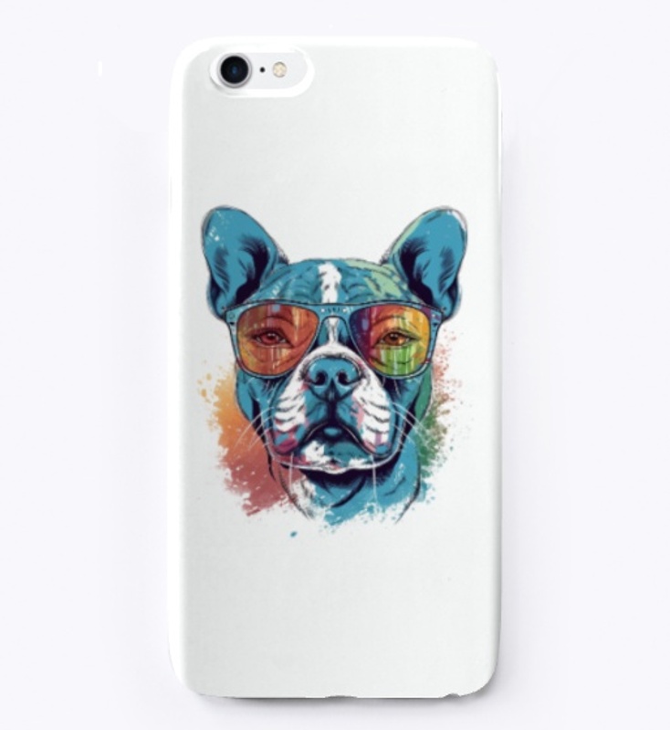 Cute Happy Dog Wearing Sunglasses