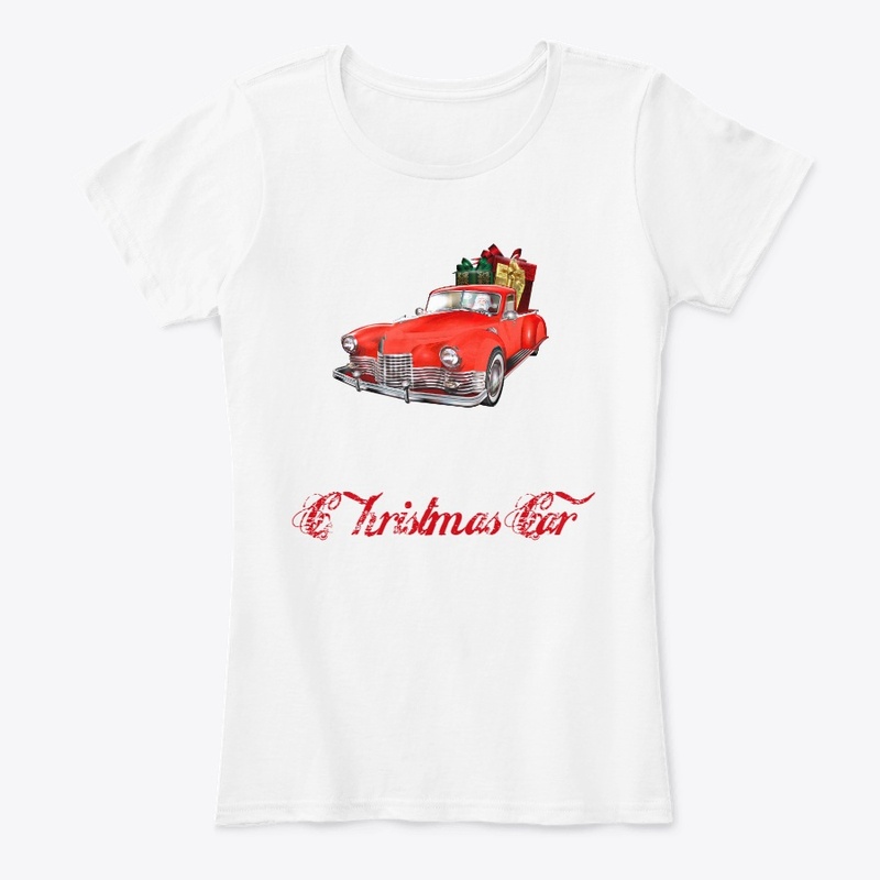Christmas-Car Kids Premium Tee