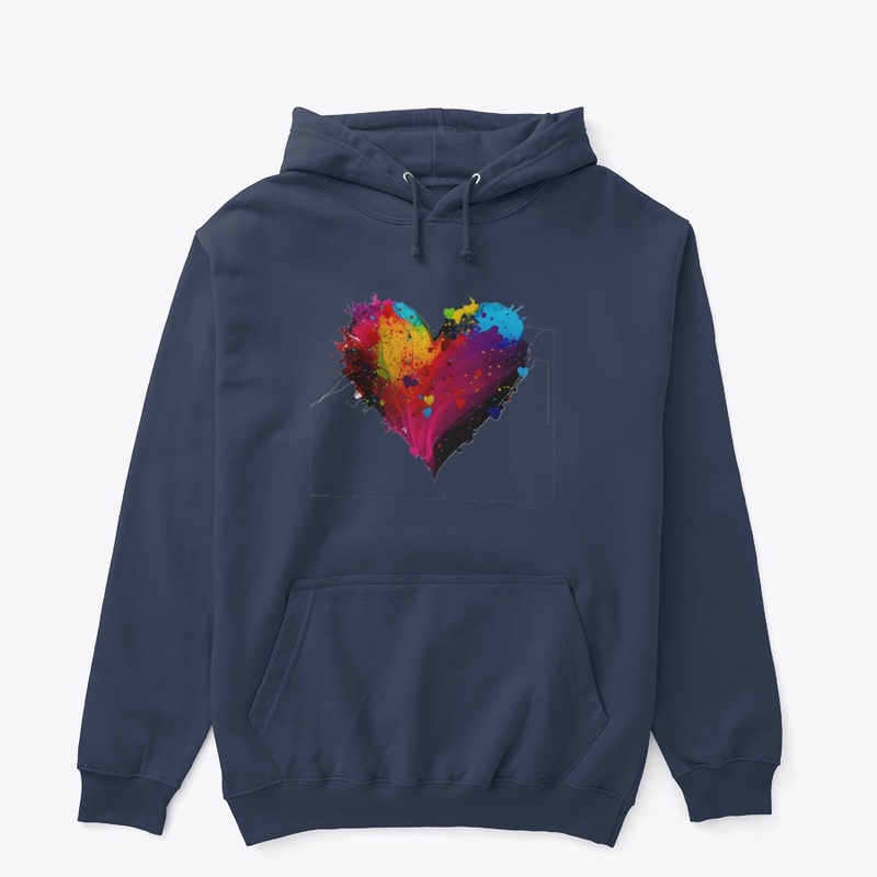 Heart shape design tshirts 