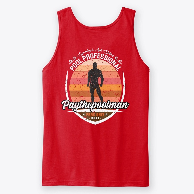 Tank top with male pool pro