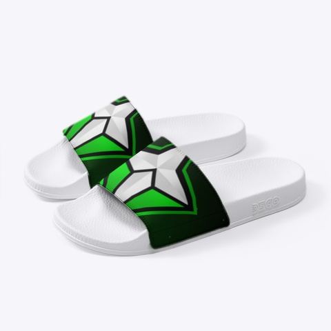 Tc Logo Slides White T-Shirt Left