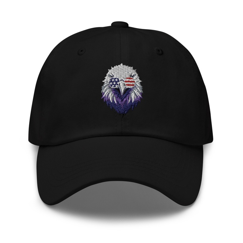Eagle Art with American Flag Sunglasses