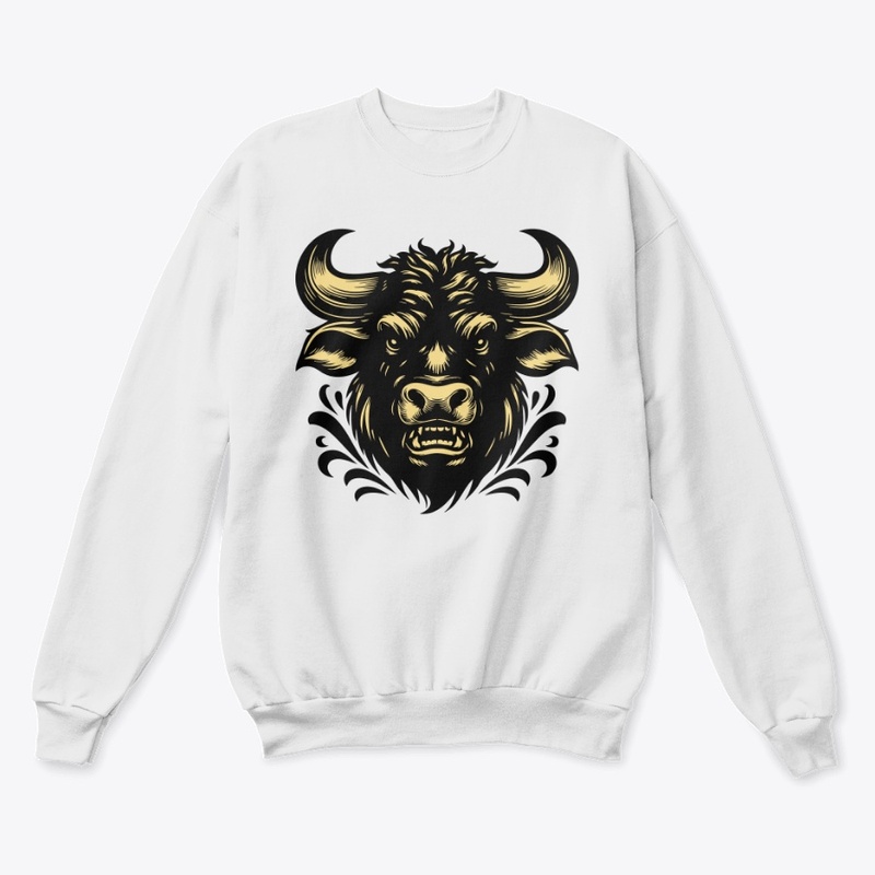 Bold Angry Cow Illustration