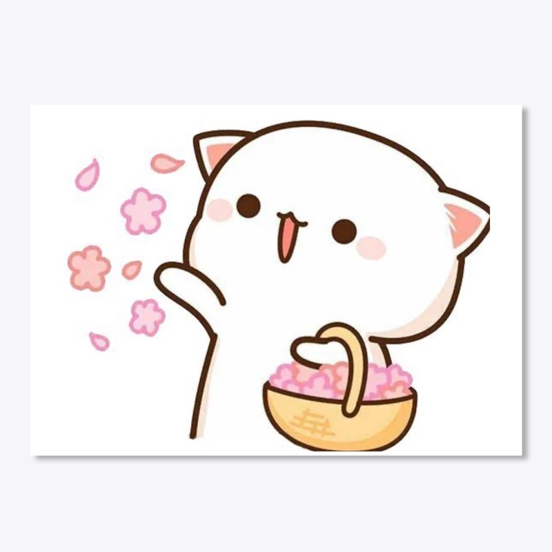 Cute cat T-shirt and accessories 