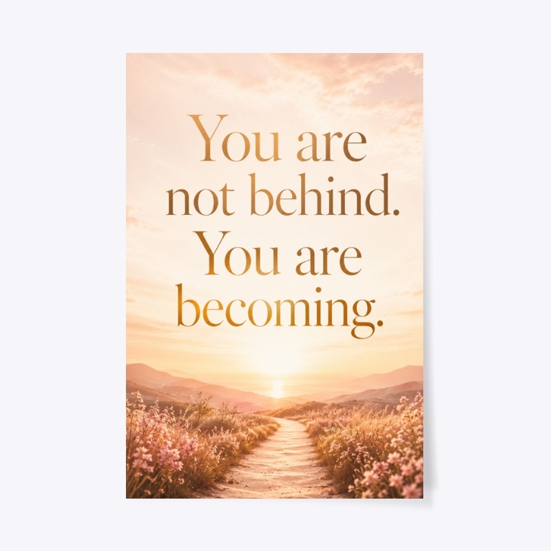You Are Becoming Sunrise Print