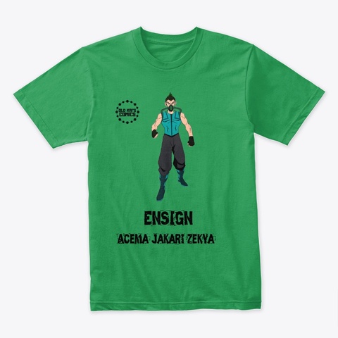Ensign Acema Jakari Zekya (T Shirt) Kelly Green T-Shirt Front