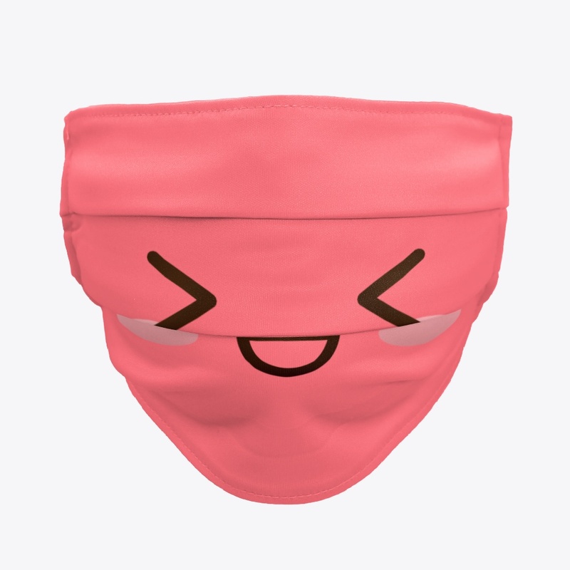 Kawaii japanese anime face design: shy
