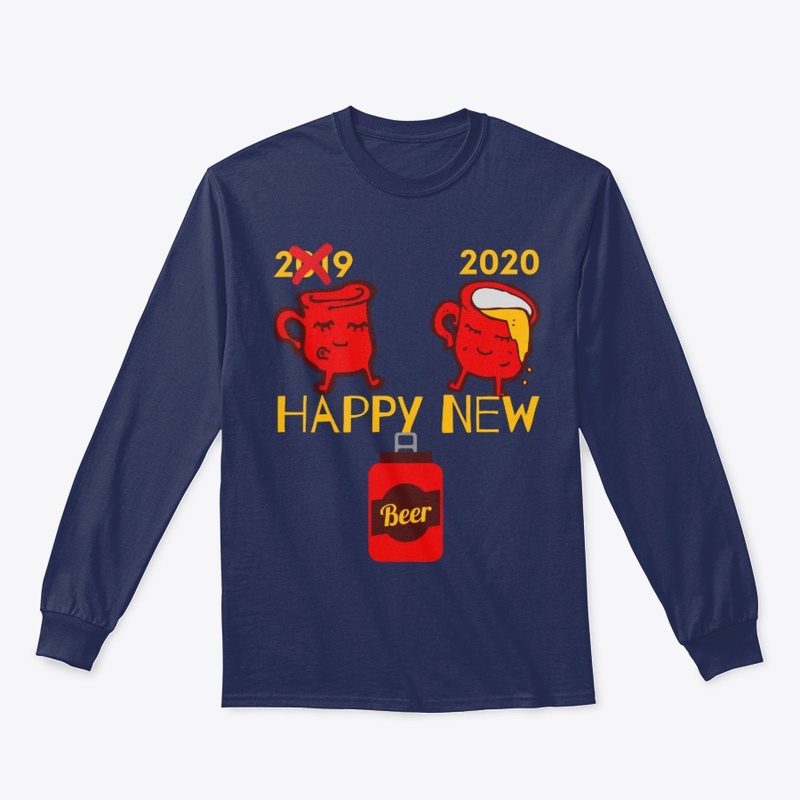 Happy New Year 2020 Funny Beer Tee
