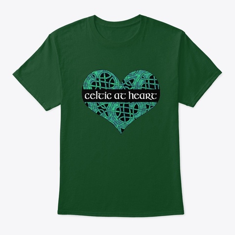Celtic At Heart Mens T Shirt Deep Forest T-Shirt Front