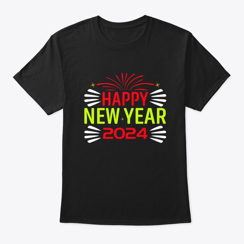 Happy New Year 2024 T Shirt Design