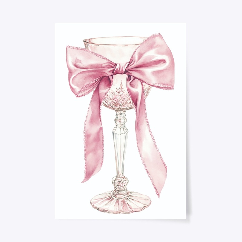 Pink Bow on the Goblet