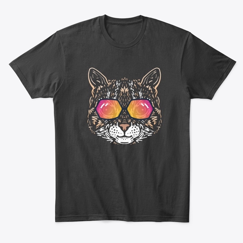 Cute Cat in Sunglasses (Colored+SG02)