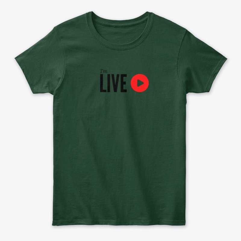 I'm LIVE | T-shirt for video creator