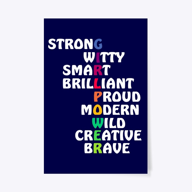 Colorful Girl Power Crossword Puzzle