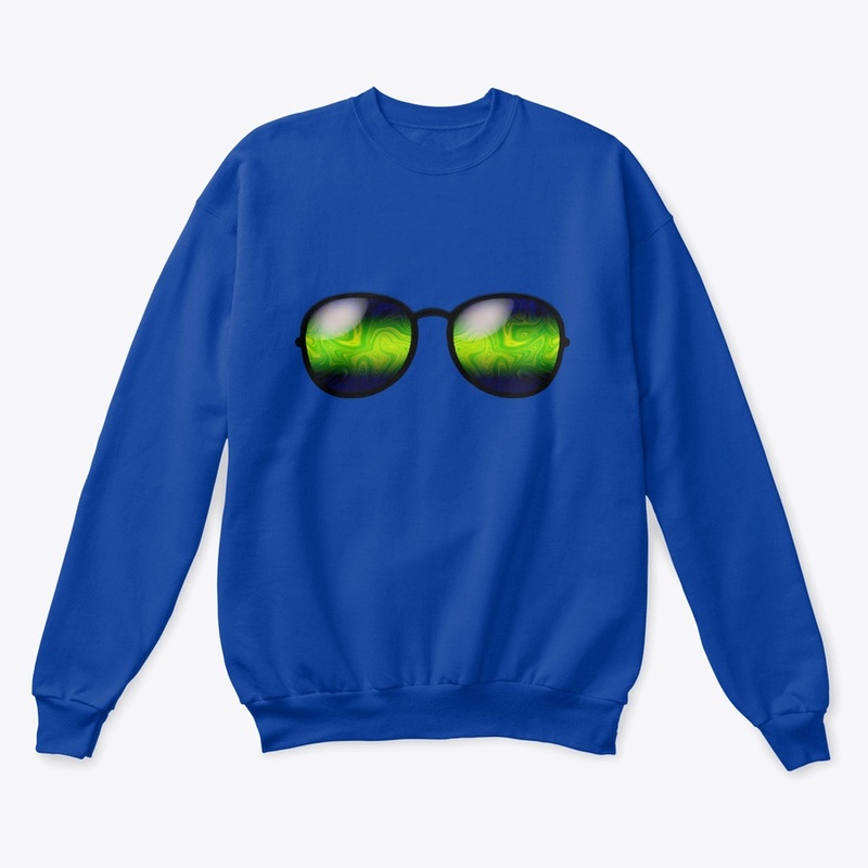 Marbled Glasses - Green & Navy