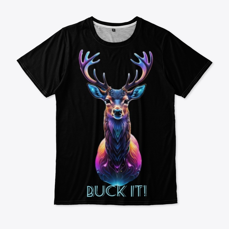 Buck It! Cosmic Deer Colorful Wildlife 