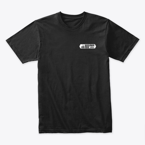 Saddleback Park Entry Sign Black T-Shirt Front
