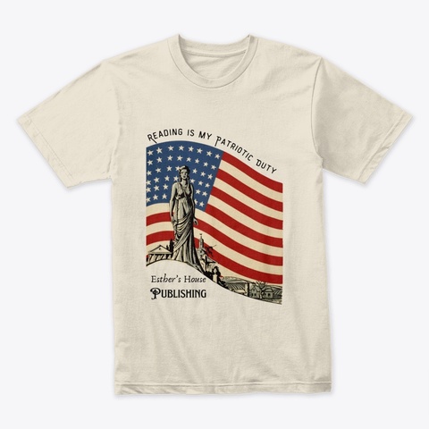 Reading Is My Patriotic Duty Cream Camiseta Front
