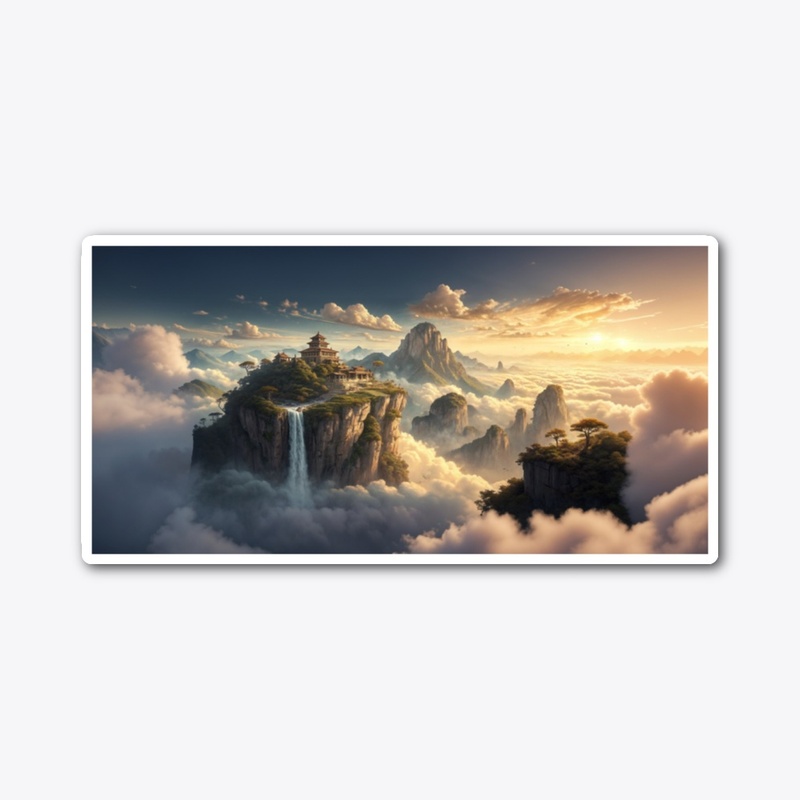 Celestial Temples Above the Cloud Sea