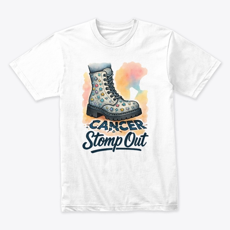 Stomp Out Cancer Boot Art