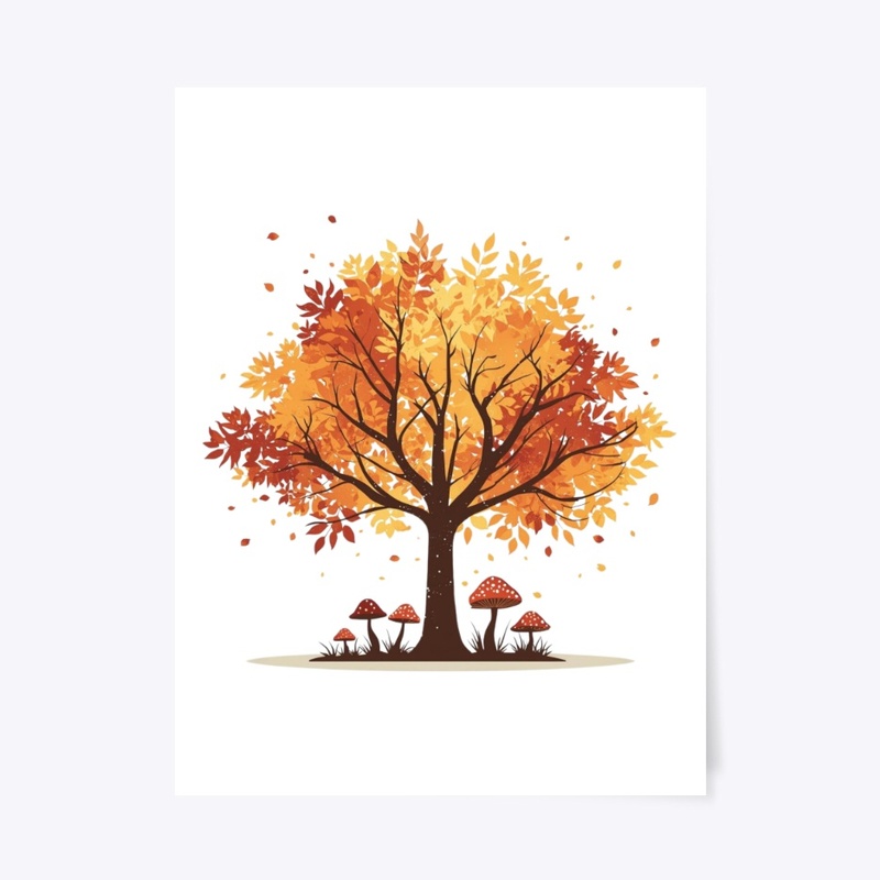 Autumn Forest Silhouette