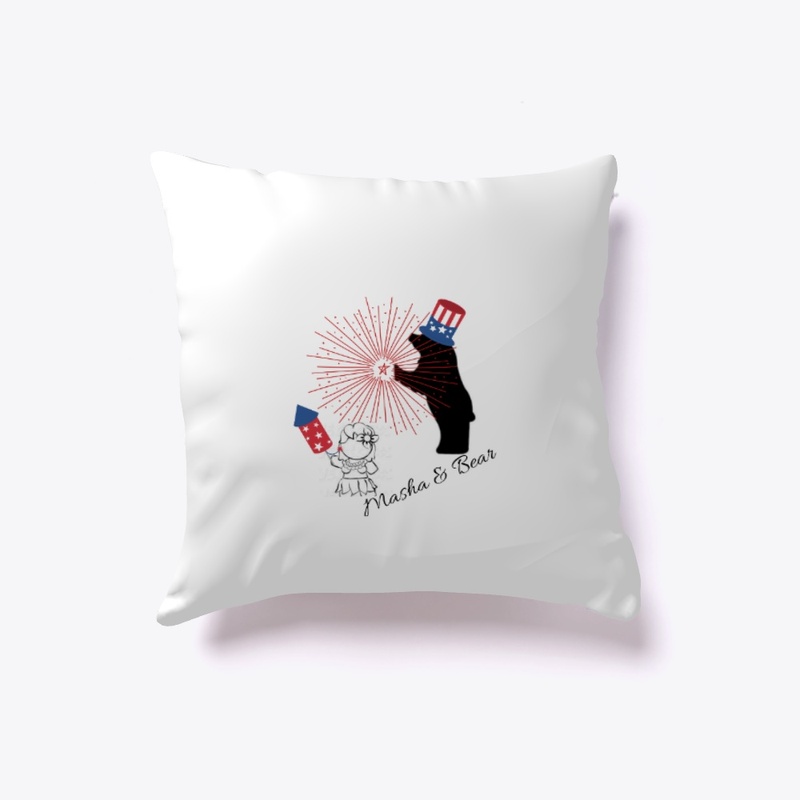 Masha & Bear 4th July Tee