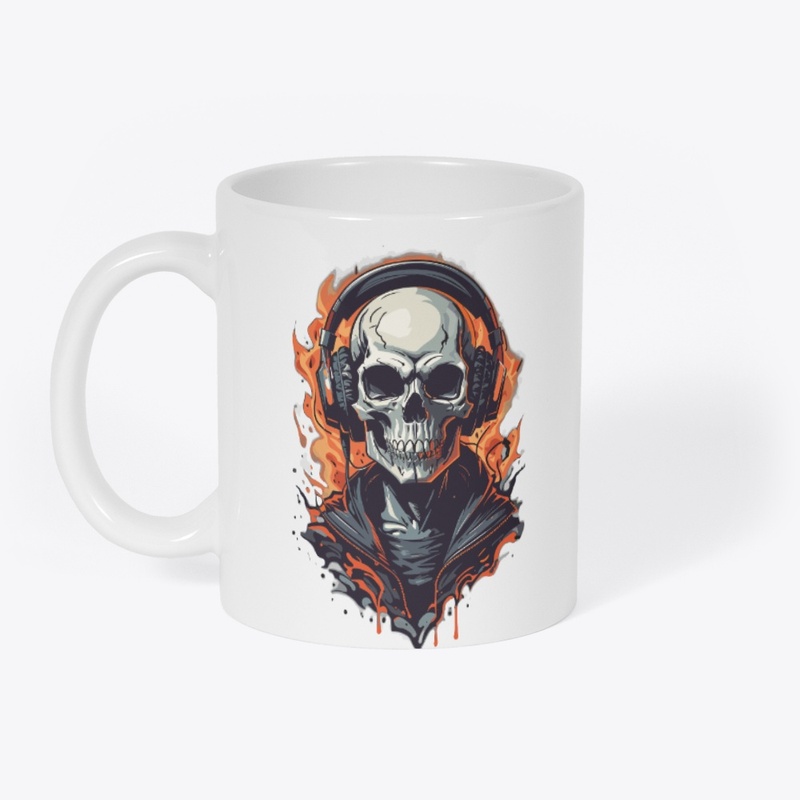 Skull vector art logo
