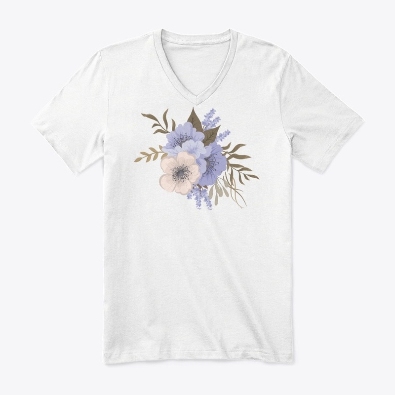 Realistic Blue Flower Design
