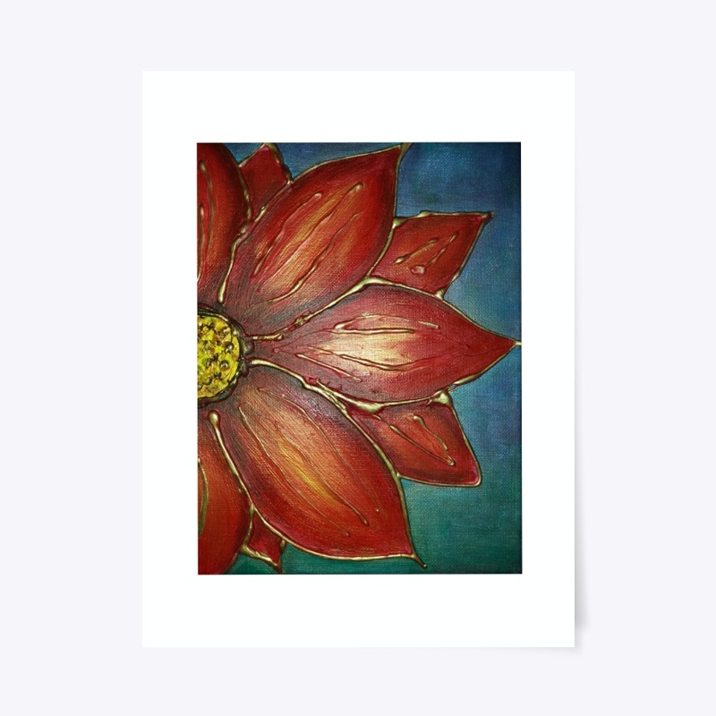 petals of red flower