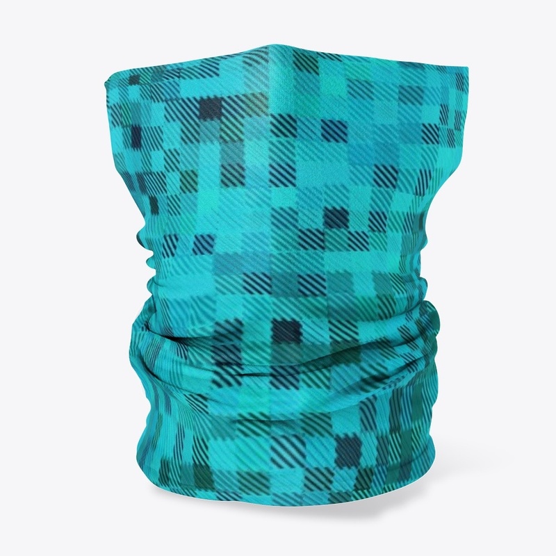 Diagonal Blue Criss Cross Pattern