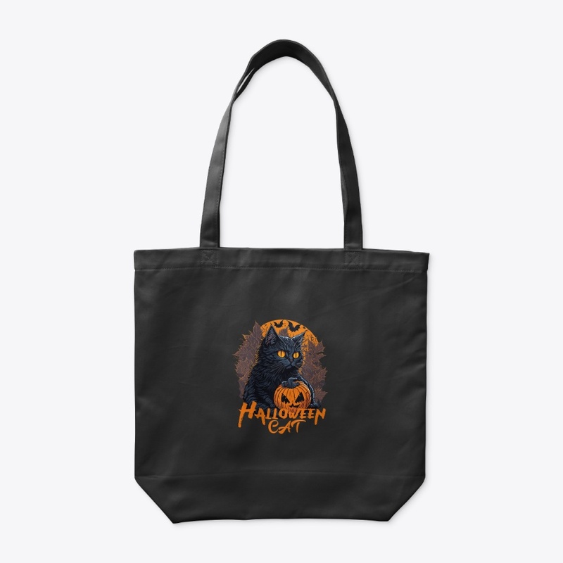 Halloween cat t-shirt design